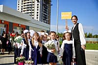 В День знаний Глава Чувашии открыл три новые школы в Чебоксарах, Новочебоксарске и в поселке Кугеси. (фото №11).