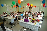 В День знаний Глава Чувашии открыл три новые школы в Чебоксарах, Новочебоксарске и в поселке Кугеси. (фото №15).