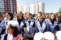 В День знаний Глава Чувашии открыл три новые школы в Чебоксарах, Новочебоксарске и в поселке Кугеси. (фото №21).