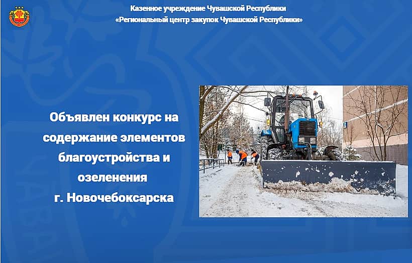 На выполнение работ по благоустройству и озеленение в Новочебоксарске объявлен конкурс.