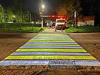 В Новочебоксарске установили еще два современных лазерных пешеходных перехода. (фото №2).