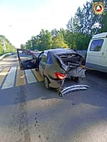 В Новочебоксарске устанавливают обстоятельства ДТП, в котором, предварительно, пострадали три человека.