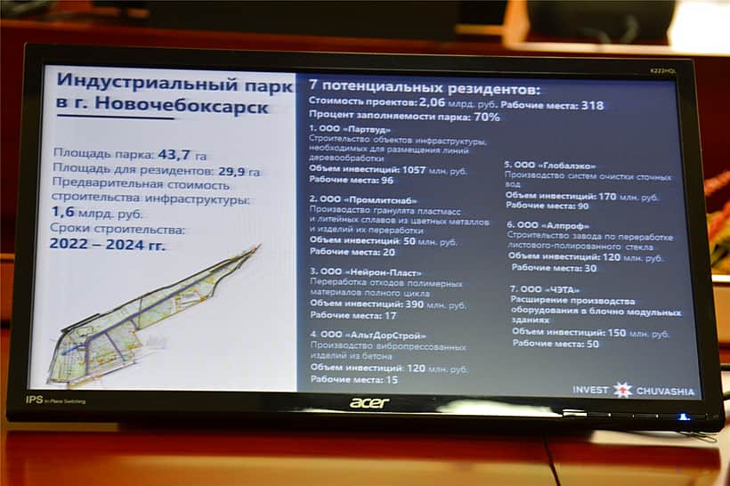 На строительство 3 этапа индустриального парка в Новочебоксарске выделили 201 млн рублей.