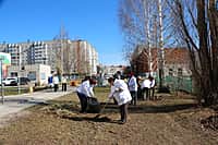 В Новочебоксарске состоялась масштабная уборка Аллеи Победы. (фото №7).