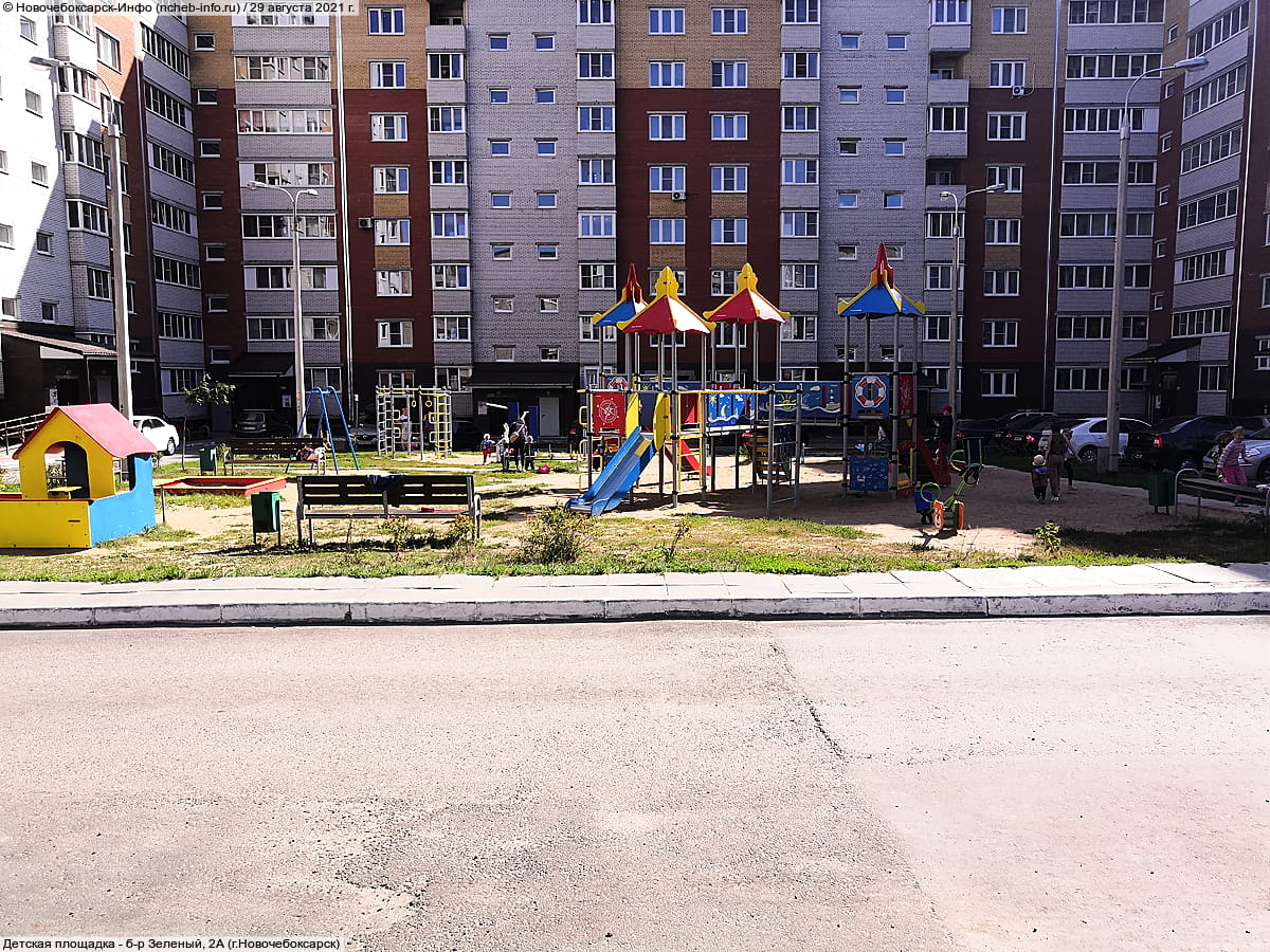 Детская площадка - б‑р Зеленый, 2А (г. Новочебоксарск).