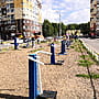 ул. Строителей, 23 (г. Новочебоксарск) -​ спортивная площадка с тренажёрами.