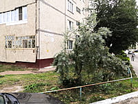 Многоквартирный жилой дом. 25 августа 2021 (ср).